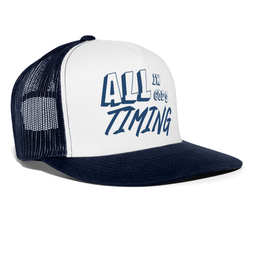 Trucker Cap - white/navy