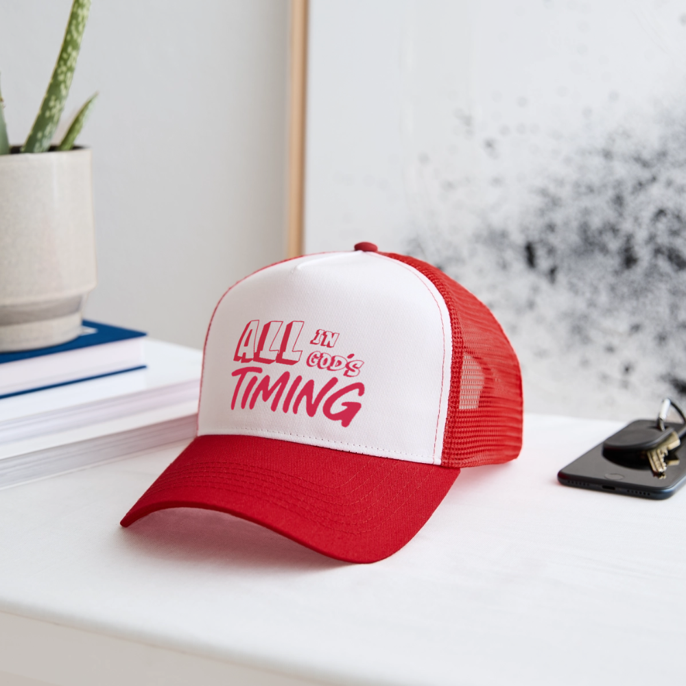 Gunners AIGT trucker cap - white/red