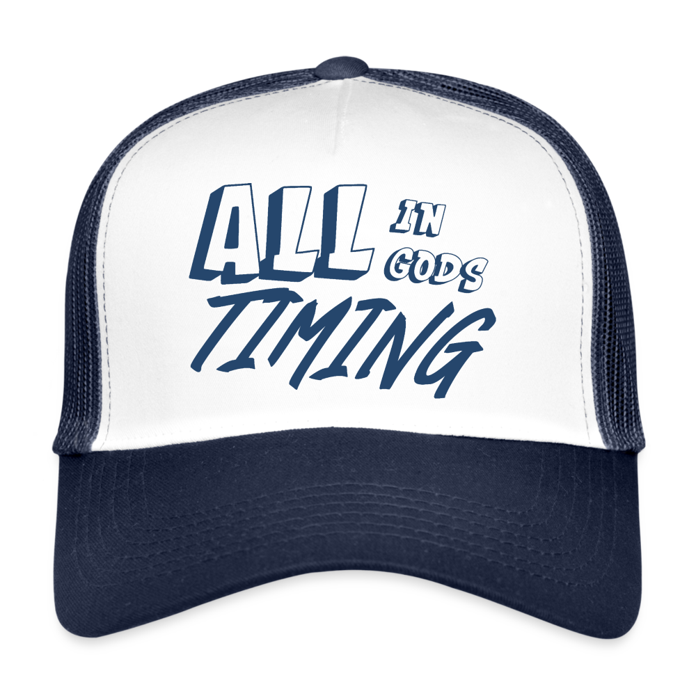 Trucker Cap - white/navy