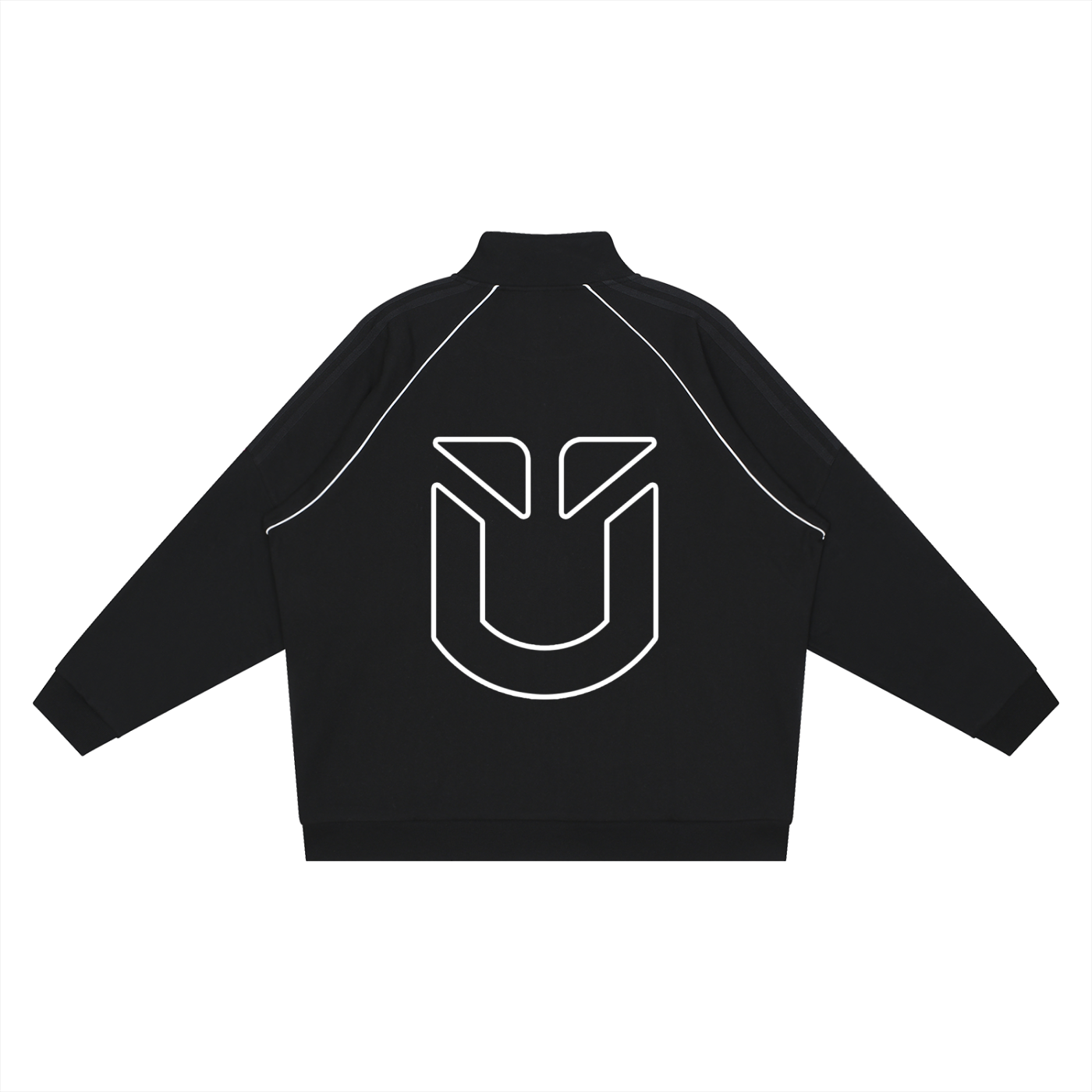 Reflection Striped Raglan Sleeve  Jacket