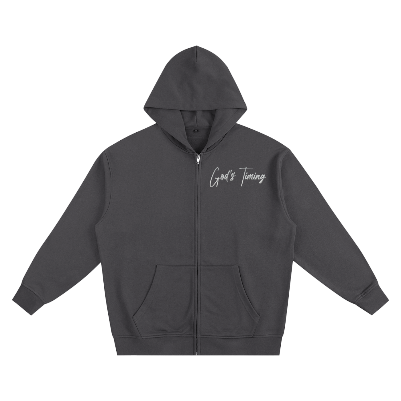 God's Timing Heavyweight Zip-up Hoodie