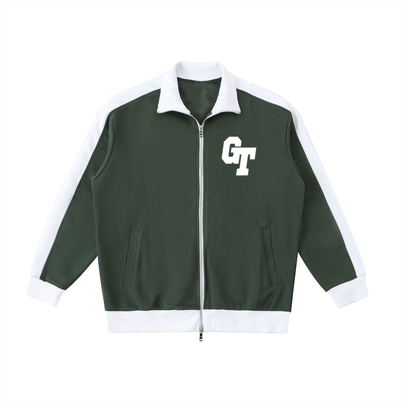 “God’s Timing” Contrast Collar Jacket