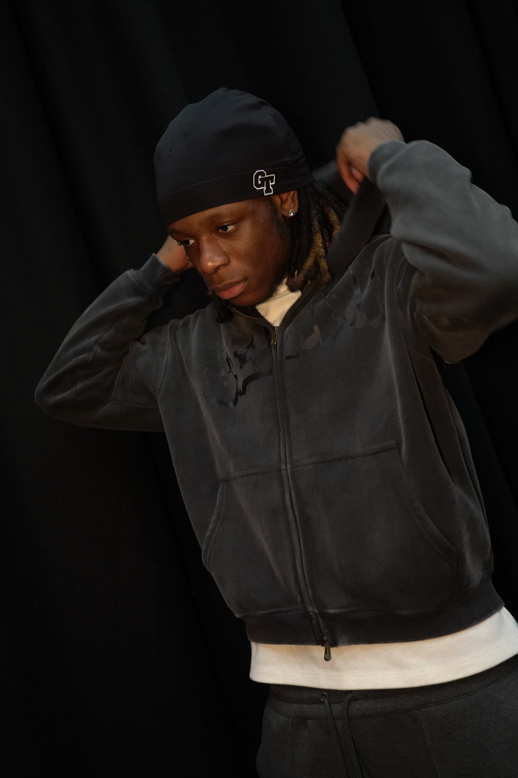 SelahGT Snow Wash Hoodie V2 edition - Black