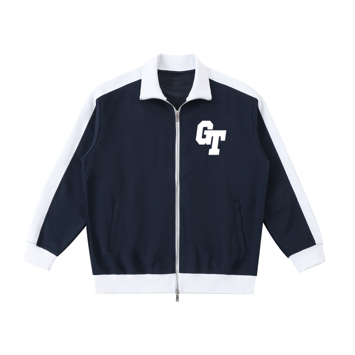 “God’s Timing” Contrast Collar Jacket