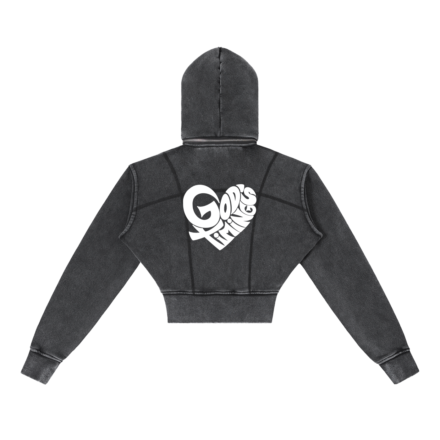 God's Love & Timing Cropped Hoodie