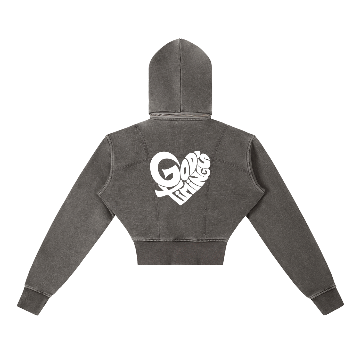 God's Love & Timing Cropped Hoodie