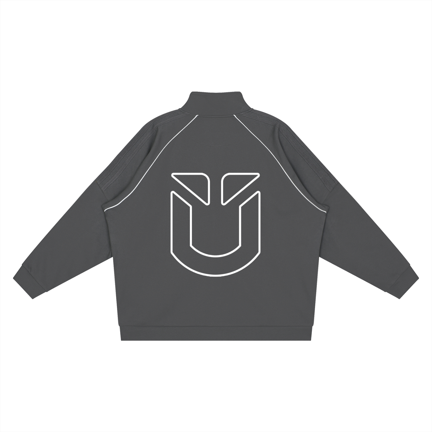 Reflection Striped Raglan Sleeve  Jacket