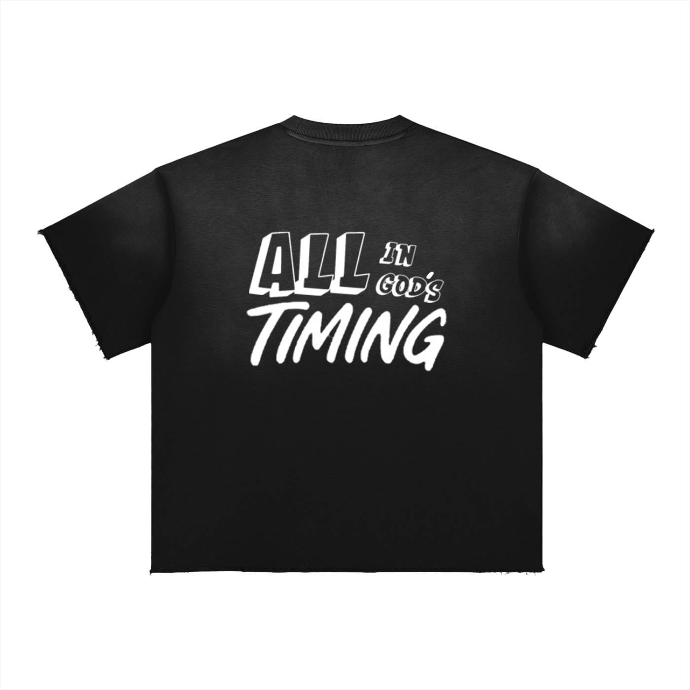Sun Fade Raw Edge T-Shirt